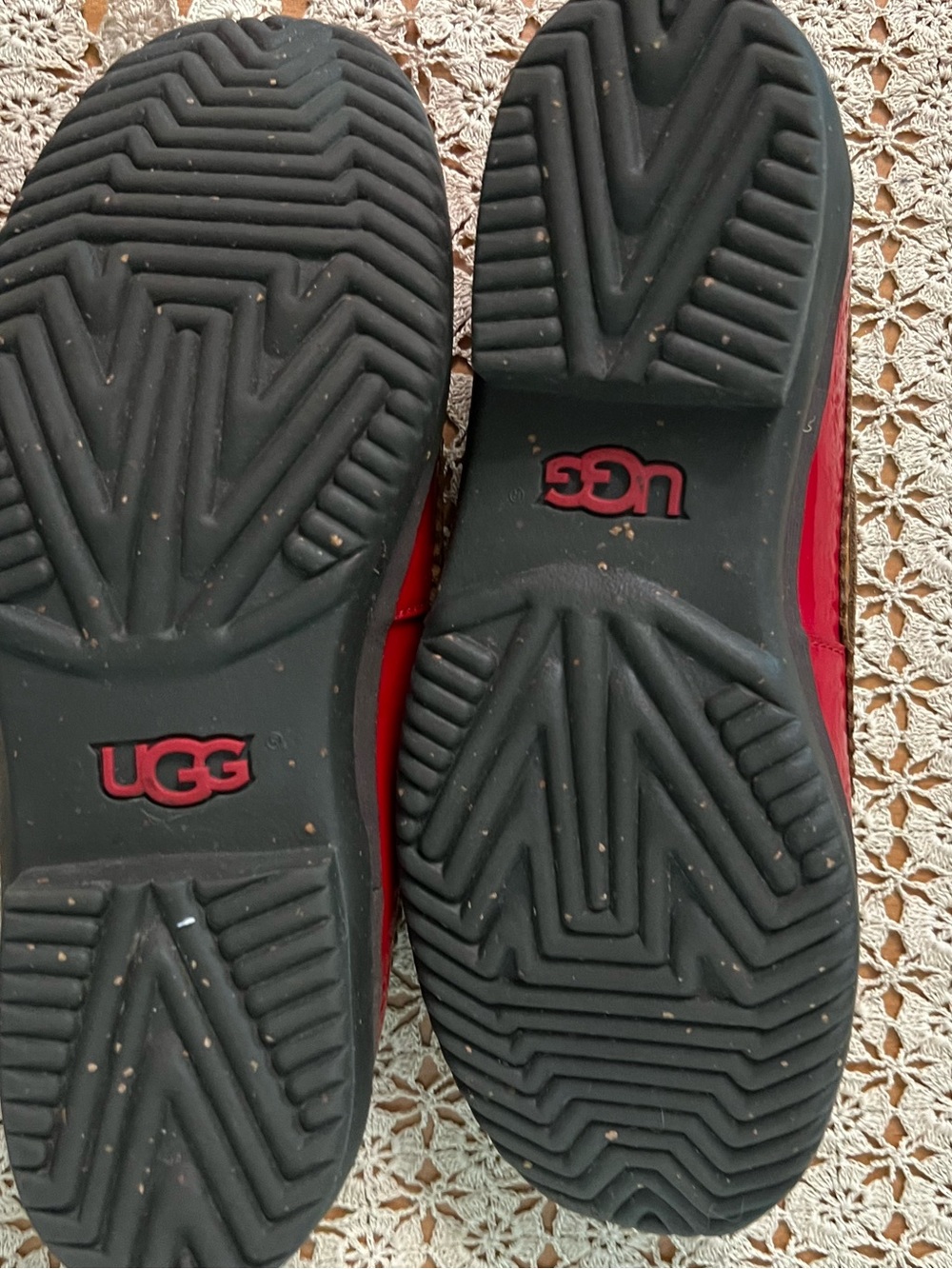 Ugg Red Rain Moccasins - Picture 3 of 5
